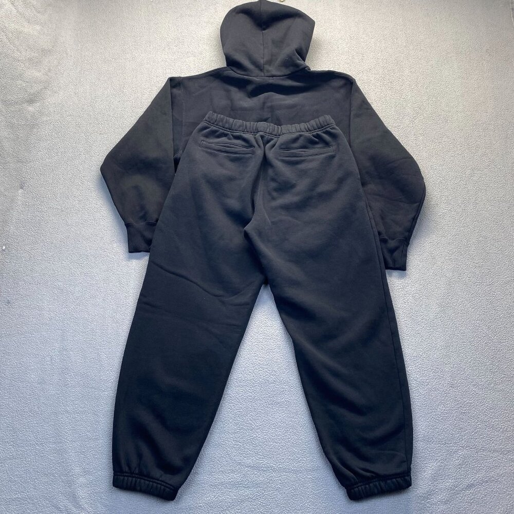 GU‎ Sweatpants/Hoddie Womens Size Large Black Jogger,Pockets,Drawstring,Set
